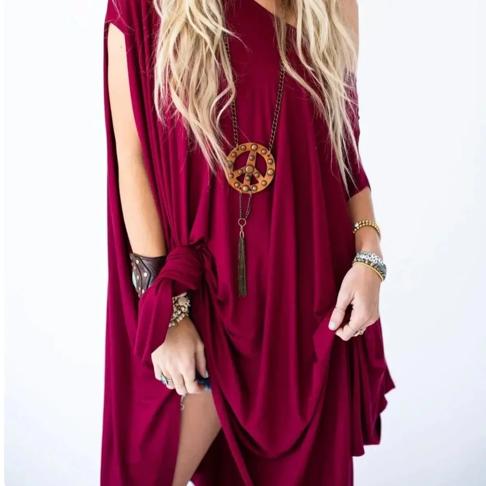 Three Bird Nest Burgundy Wren Tunic NWT - Picture 3 of 8